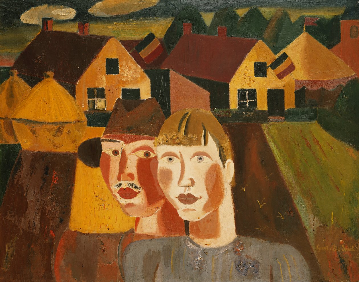 Köyde Bir Çift; Le Çift au Köyü by Gustave de Smet