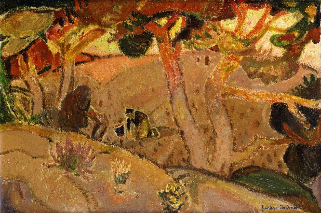 Güneşli Manzara; Paysage Ensoleille - Güneşli Manzara by Gustave de Smet