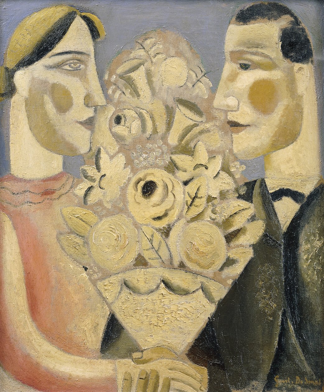 Buket; Le Buket veya Der Bloemtuil by Gustave de Smet