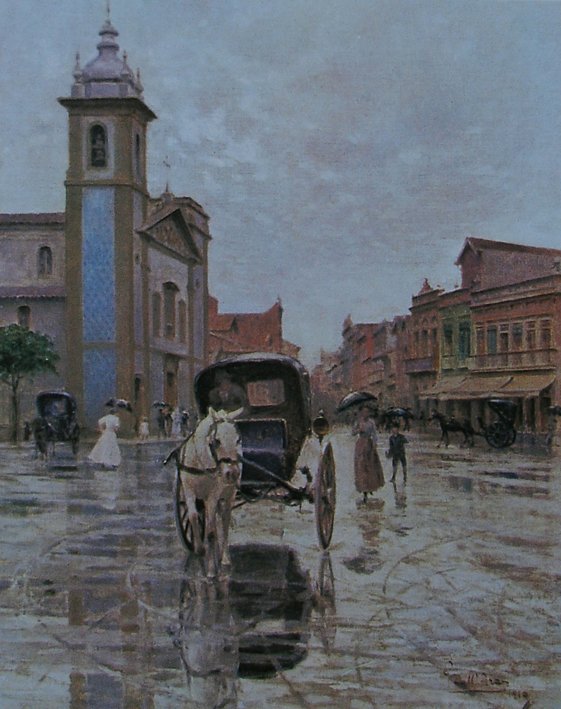 Yağmur altında Lapa Meydanı by Gustavo DallAra