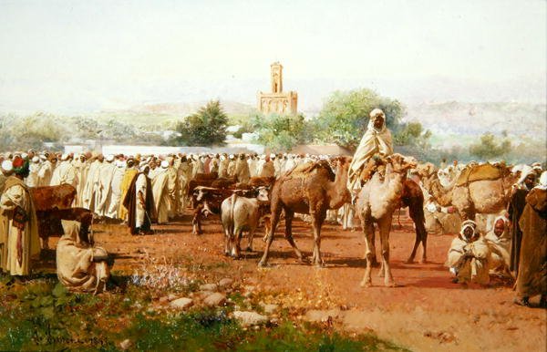 Arap Köyü Sahnesi by Gustavo Simoni