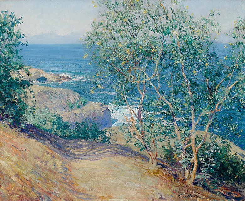 Hint Tütün Ağaçları, La JollanDeutsch: Indische Tabakbaume, La Jollan by Guy Rose