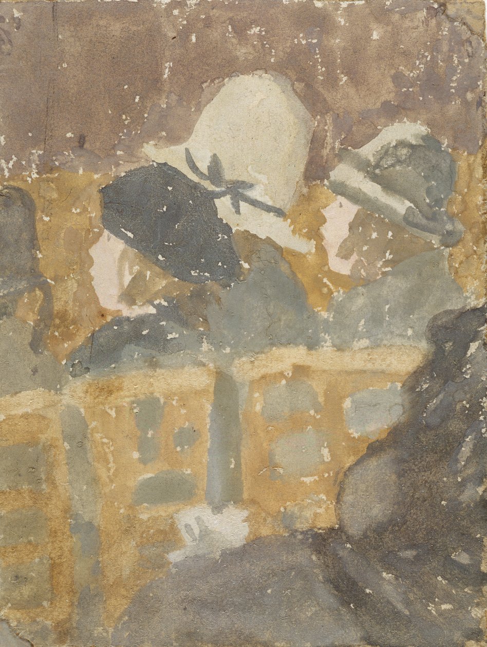 Kilisedeki Kızlar (kağıt üzerinde guaj ve tuvalet) by Gwen John
