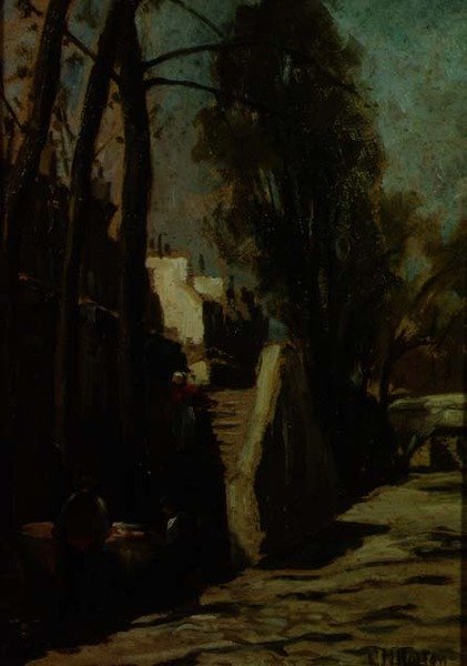 sokak sahnesi by Gwendoline Margaret Hopton