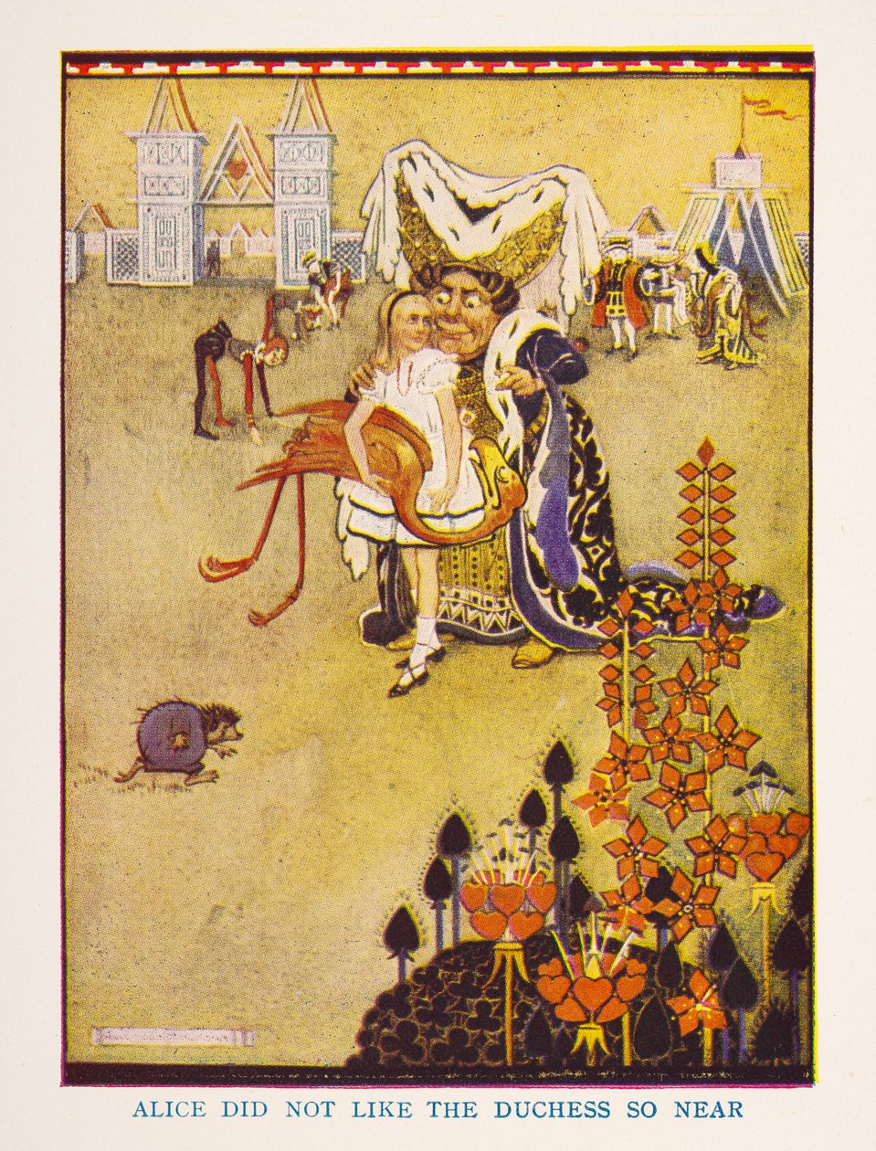 Alice Düşesi bu kadar yakından beğenmedi, kreş Alice Harikalar Diyarında / çocuk odası için Irene Pearl tarafından yeniden anlatıldı; Gwynedd Hudson