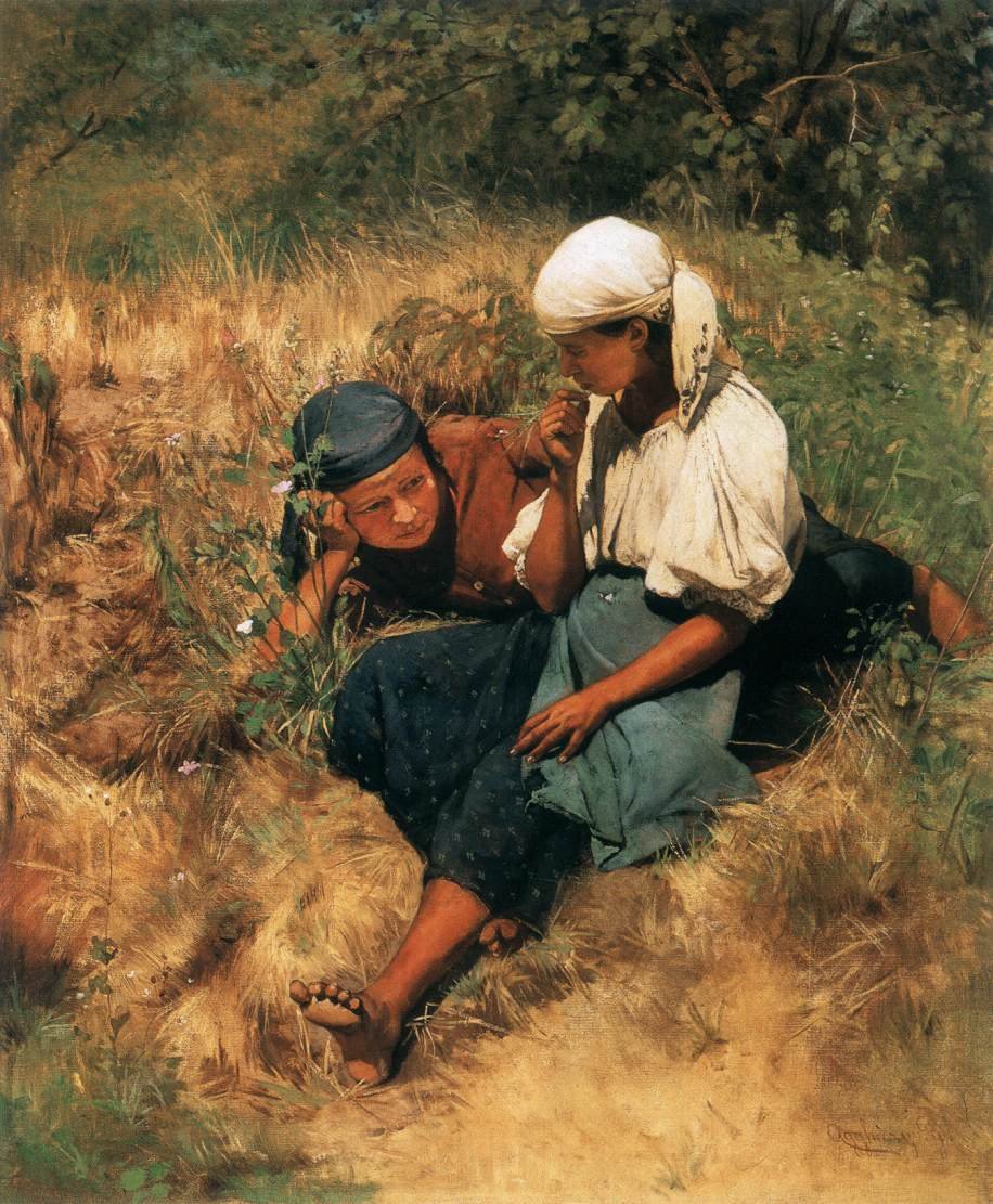 Güneşli Tarlada by Gyula Agghazy