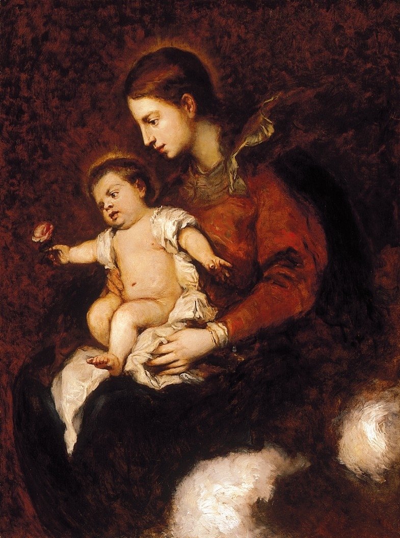 Çocuk İsa ile Madonna by Gyula Benczúr