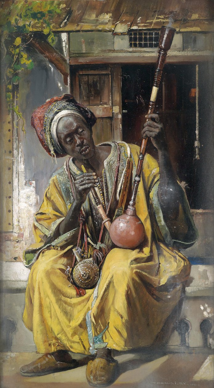 Nargile İçen by Gyula Tornai