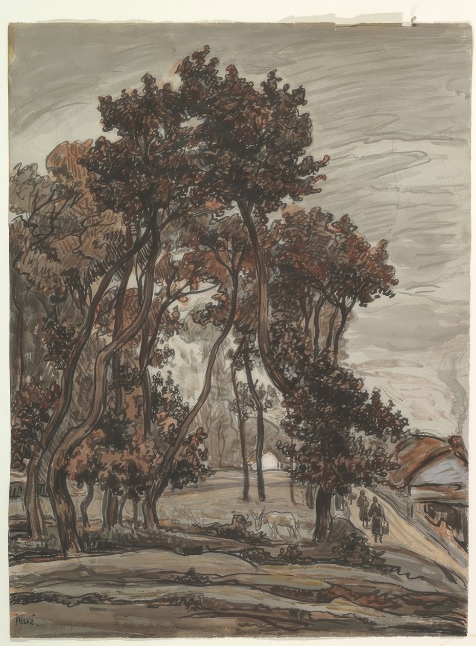 Saint Jean de Mont yakınındaki manzara by Géza Peske
