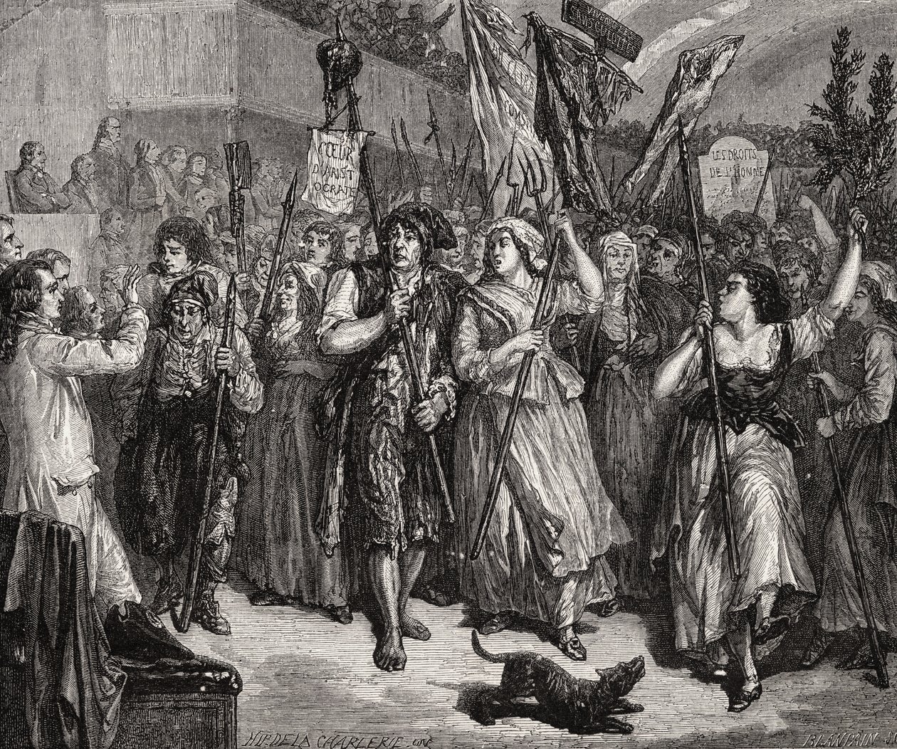 Meclisin işgali, 20 Haziran 1792 by H. de la Charlerie