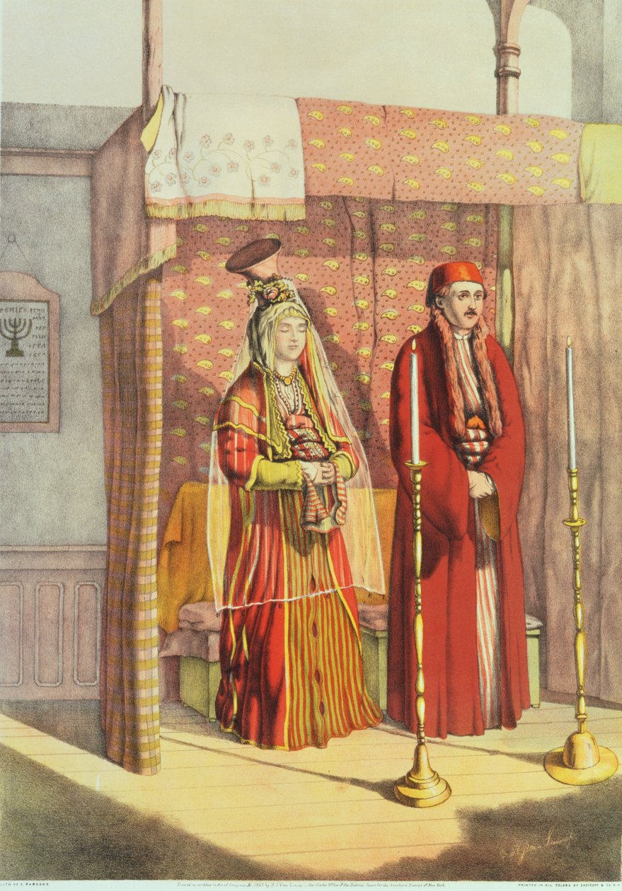 Charles Parsons tarafından kazınmış bir Yahudi Evliliği, 1862 by H.J. van Lennep