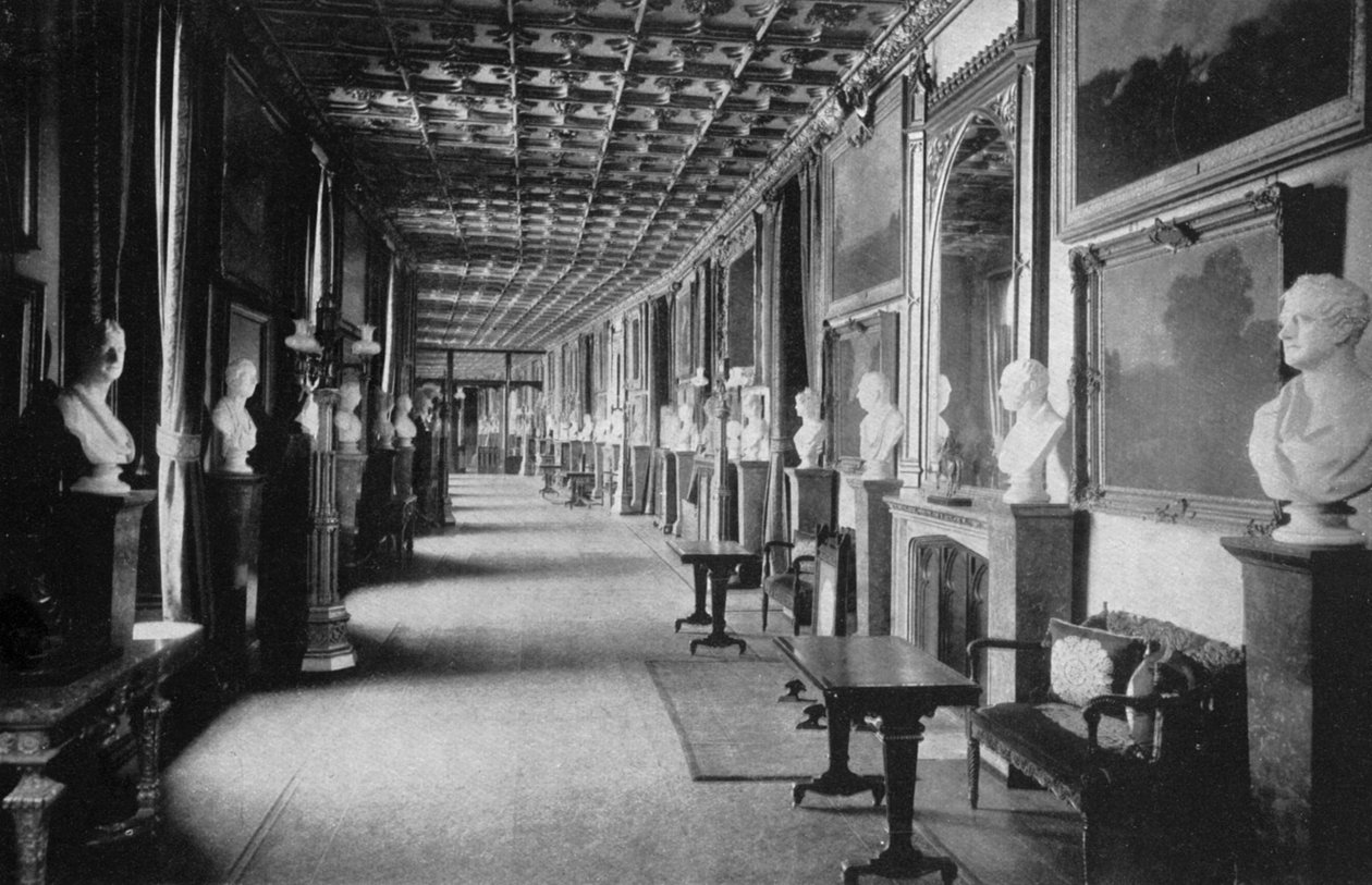 Büyük Koridor, Windsor Kalesi, Berkshire, 1924-1926 by HN King