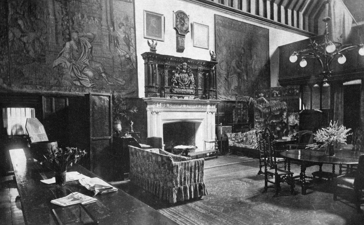 Büyük Salon, Bisham Manastırı, Berkshire, 1924-1926 by HN King