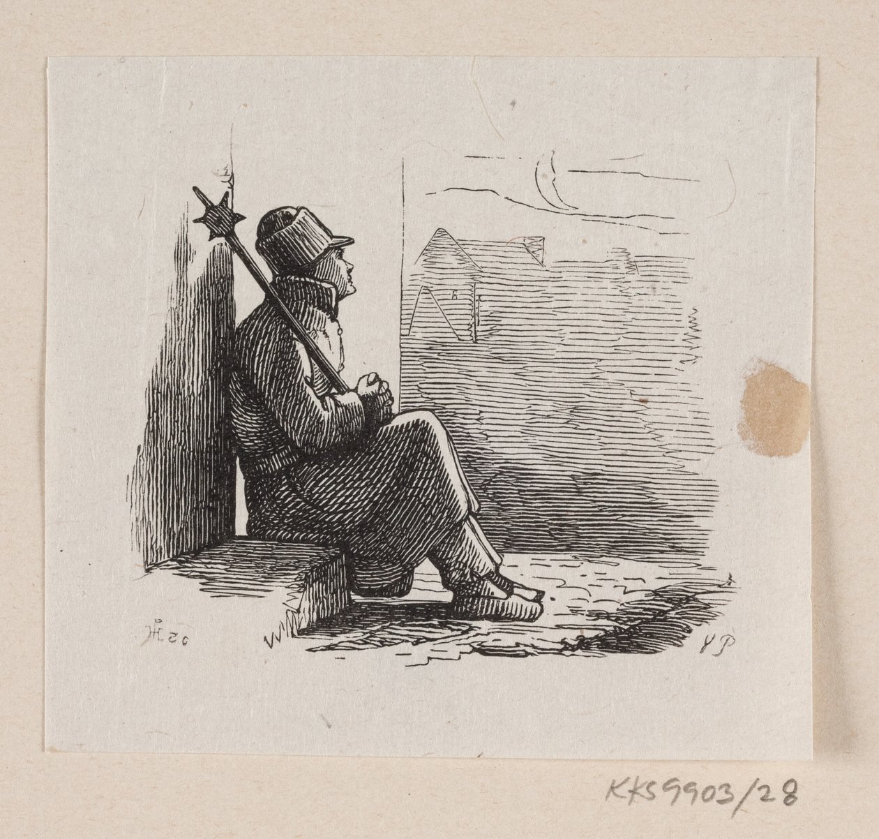 HC Andersen'de "Lykkens Kalosker" için çizim, "Peri Masalları ve Öyküler", Cilt 1 by H.P. Hansen