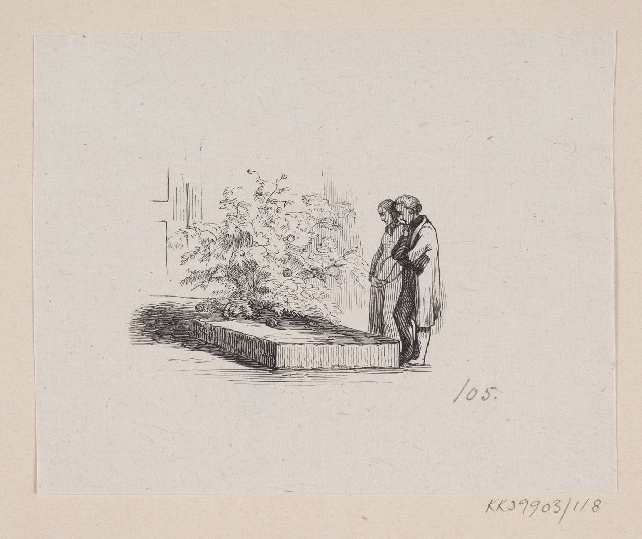 HC Andersen, "Peri Masalları ve Hikayeleri", Cilt 2'deki "Komşu Aileler" için İllüstrasyon by H.P. Hansen