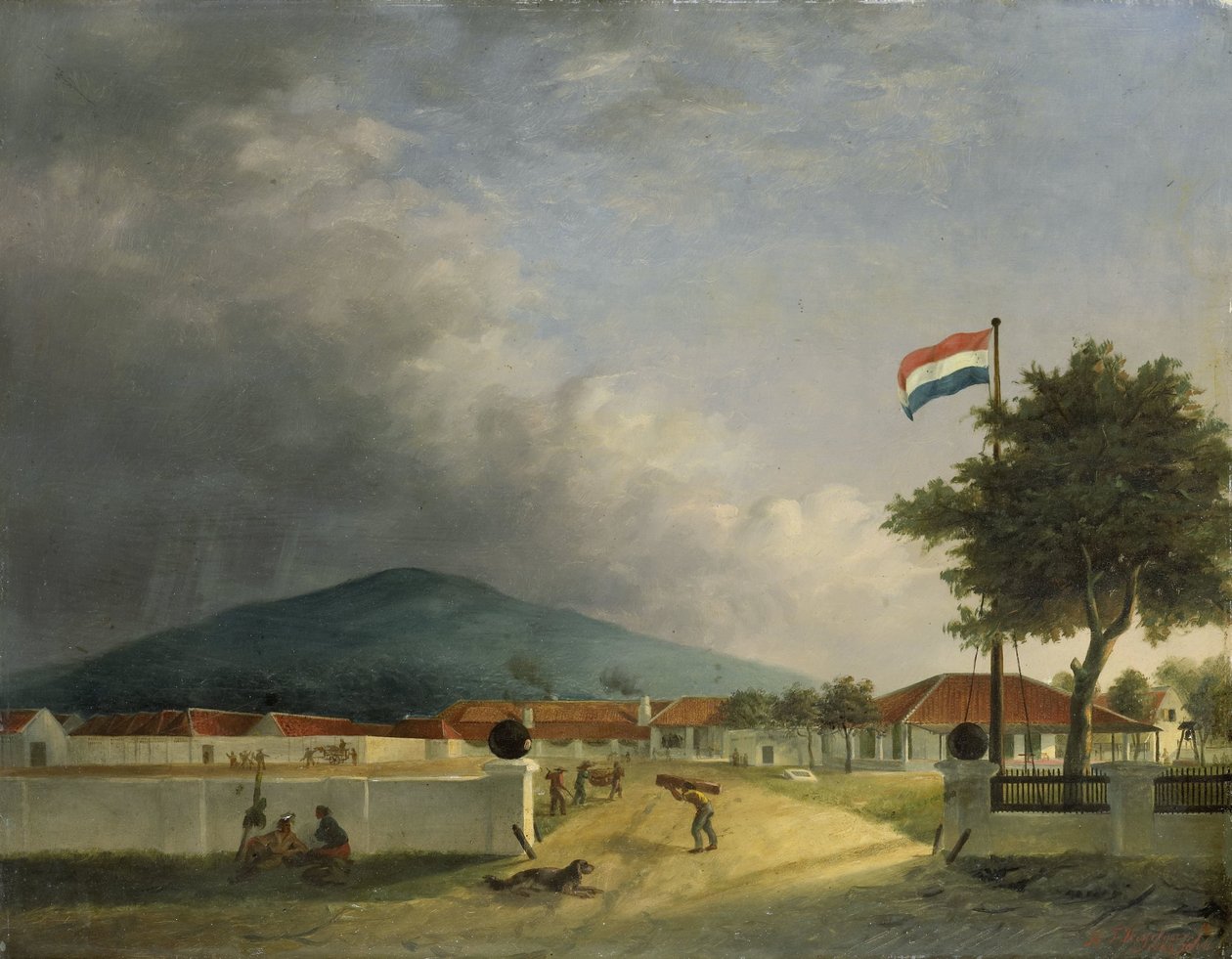Pasuruan, Java yakınlarındaki Kedawong Şeker Fabrikası by H.Th. Hesselaar