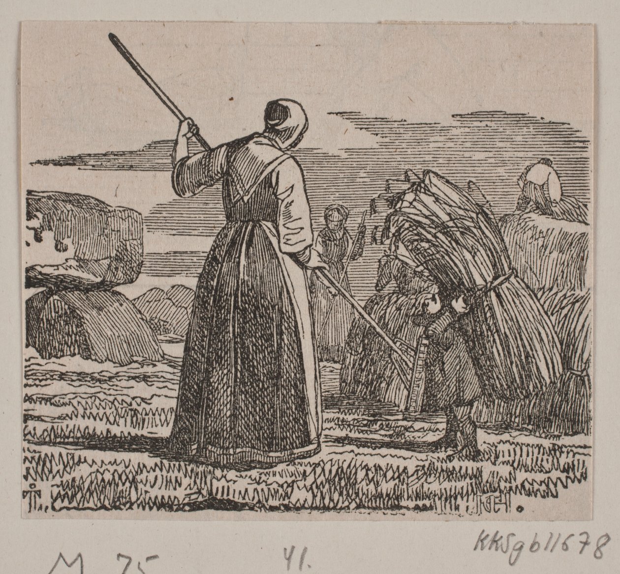 "Kuşun ve Trolün Annesi" için İllüstrasyon by H. C. Henneberg