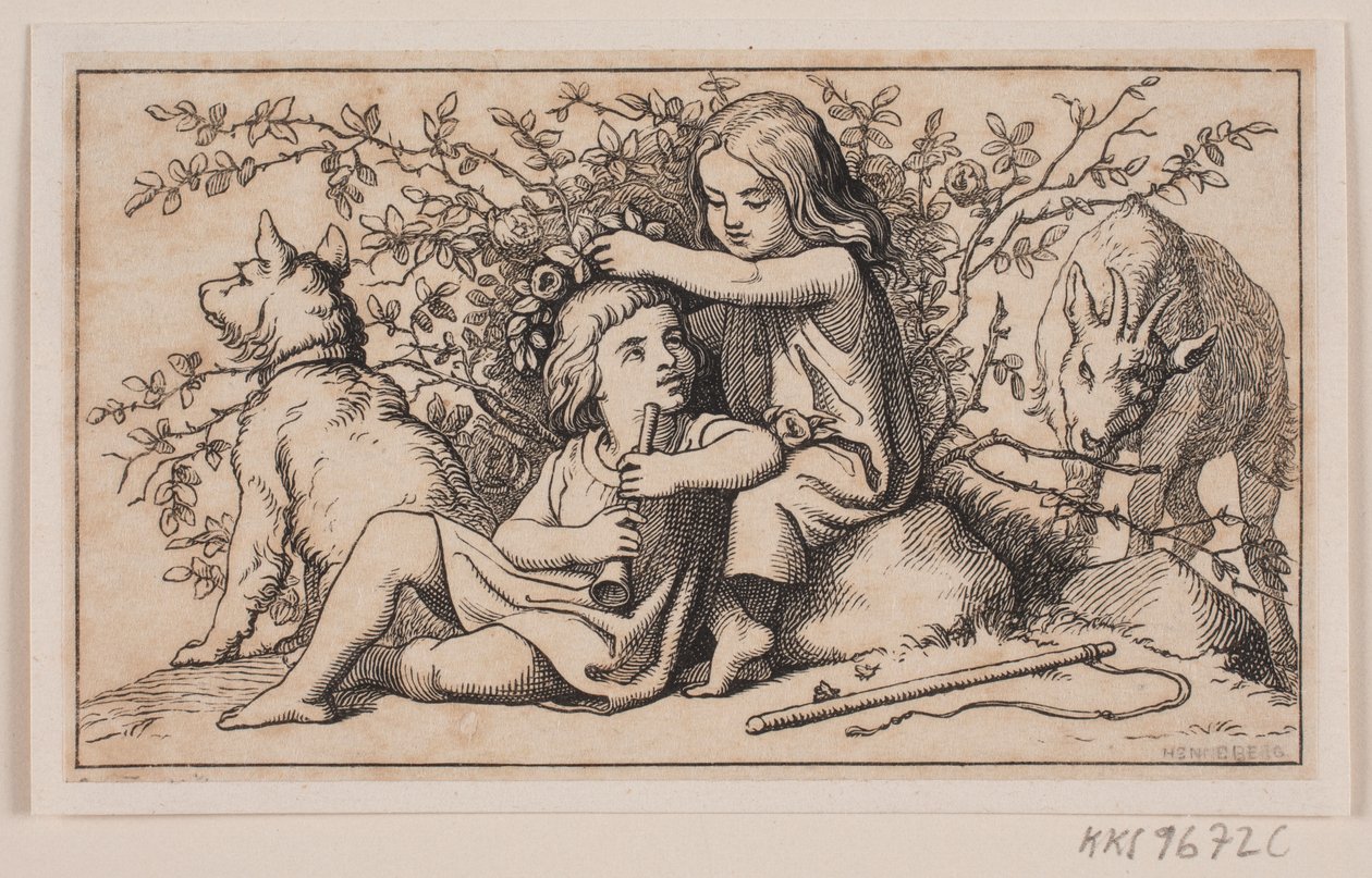 Haziran. Aylık resim by H. C. Henneberg