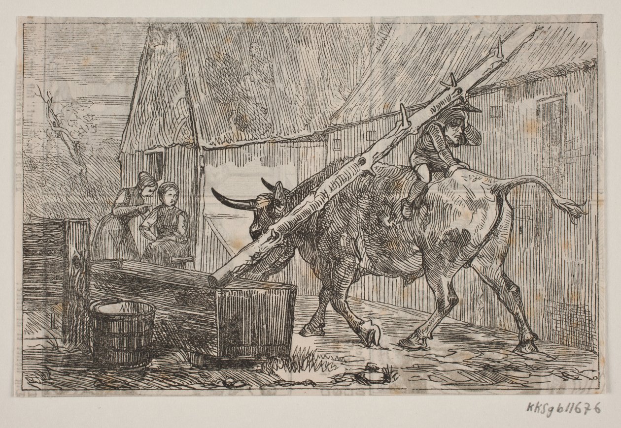Noel Baba damızlık üzerinde sürmek by H. C. Henneberg