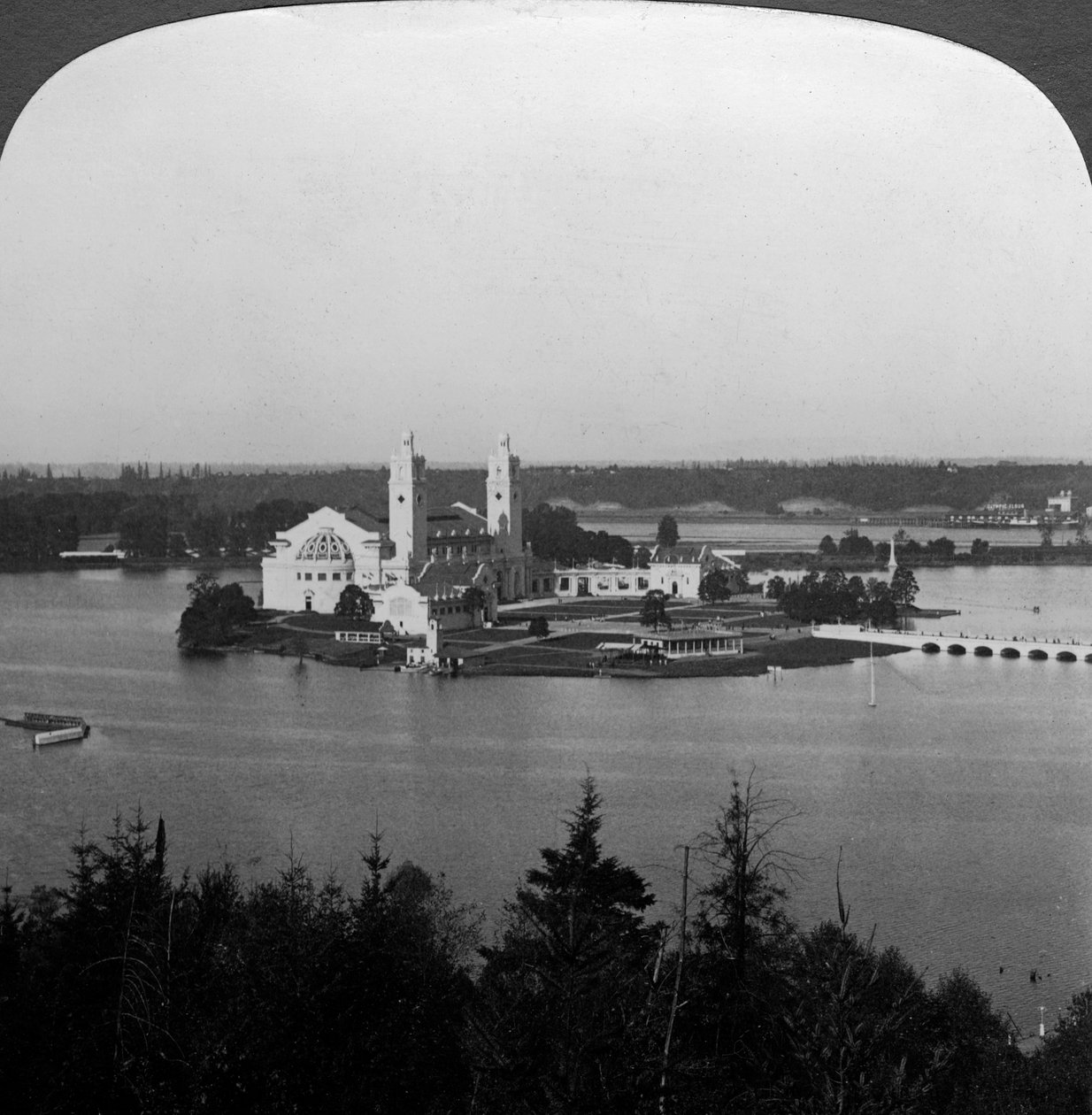 Lewis and Clark Exposition, Hükümet Binası, Guilds Lake, Portland, Oregon, ABD, 1905. by H. C. White