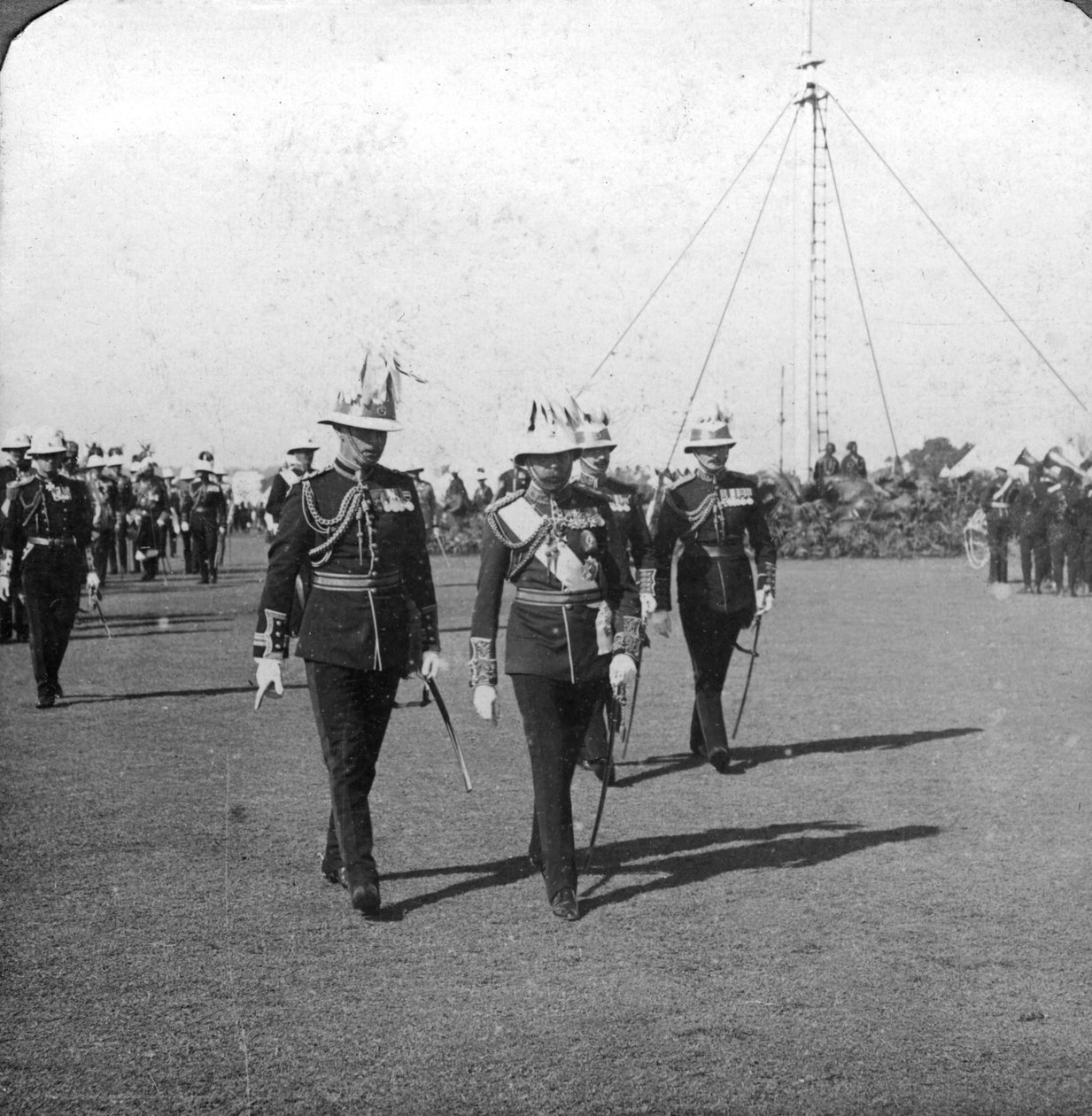 King George V 1865-1936, Tuğgeneral Sir R Grimston ile, Delhi, Hindistan, 1912. by H. D. Girdwood