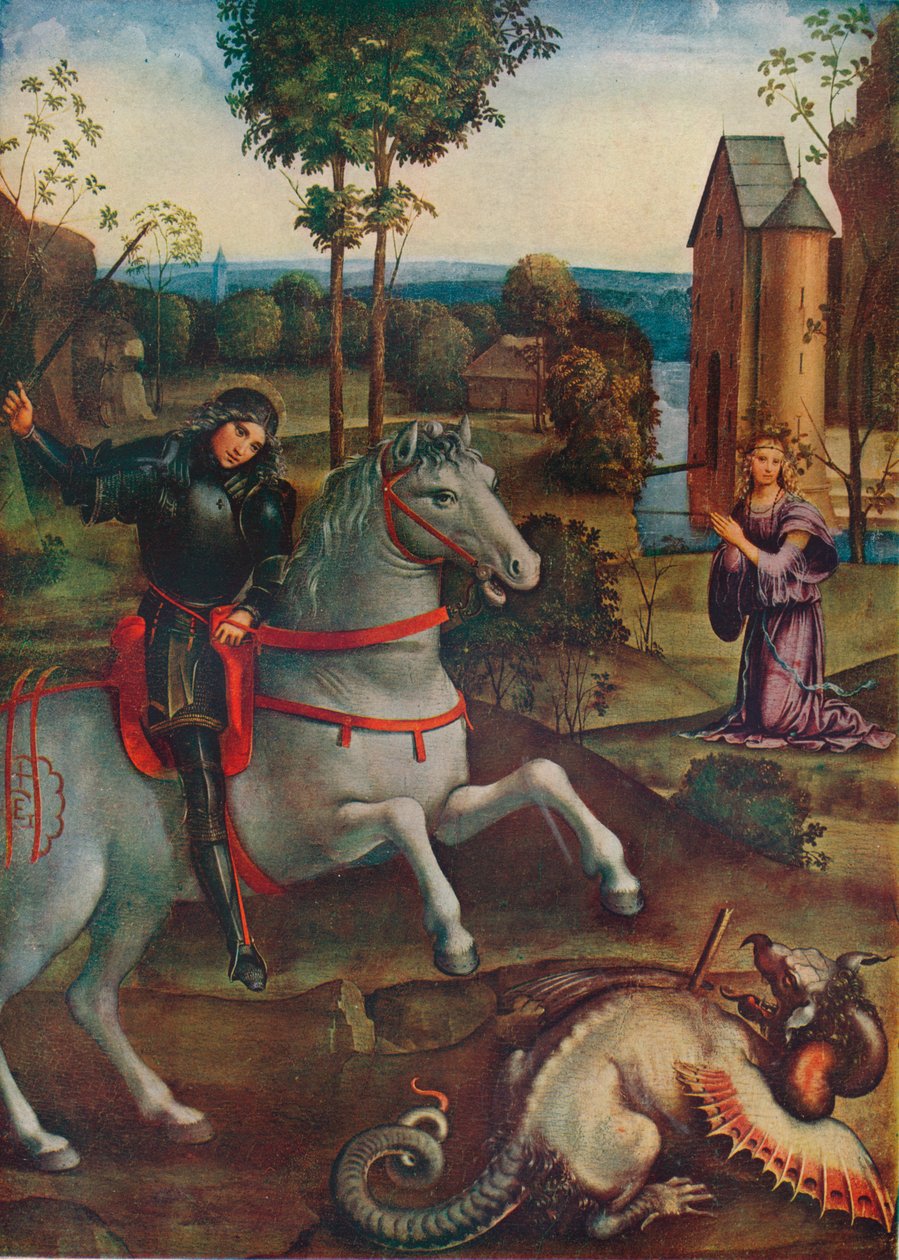 'St. George ve Ejderha', 15. yüzyıl. 1941 by H Granville Fell