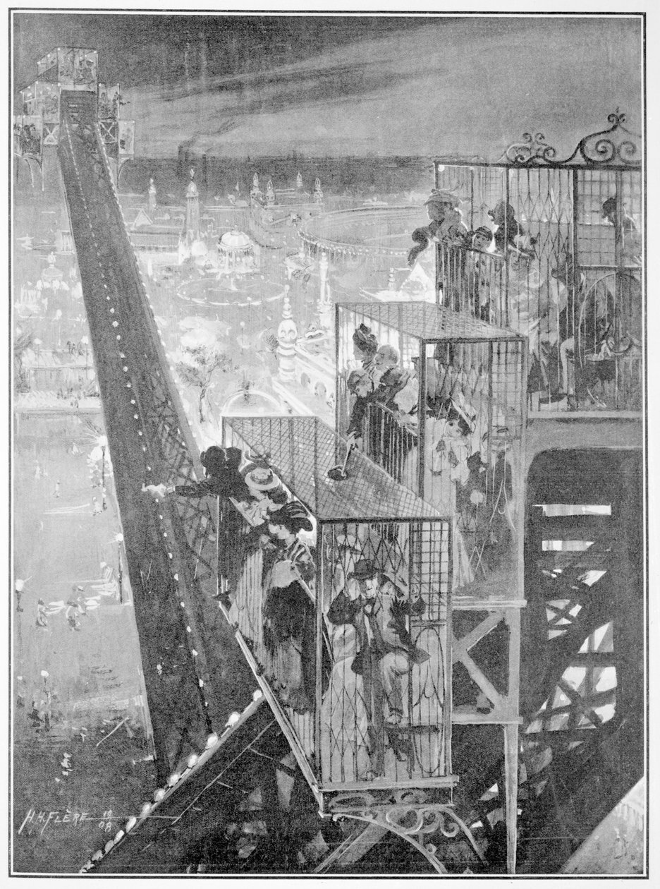 Fransız-İngiliz sergisinde flip-flap yolculuğu, 1908 by H. H. Flere