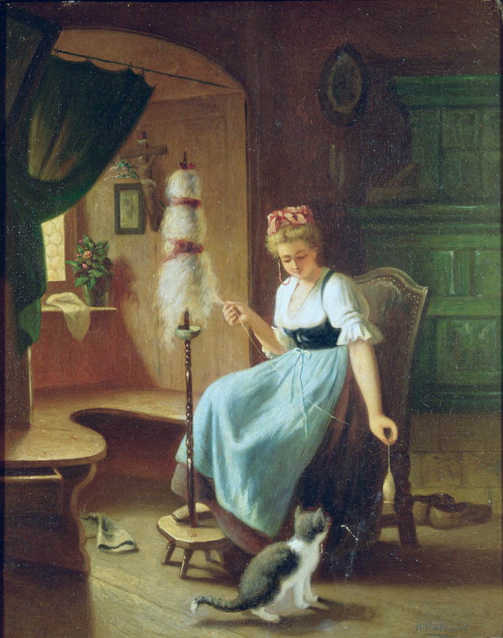 Çıkrıktaki Kız by H Harcourt