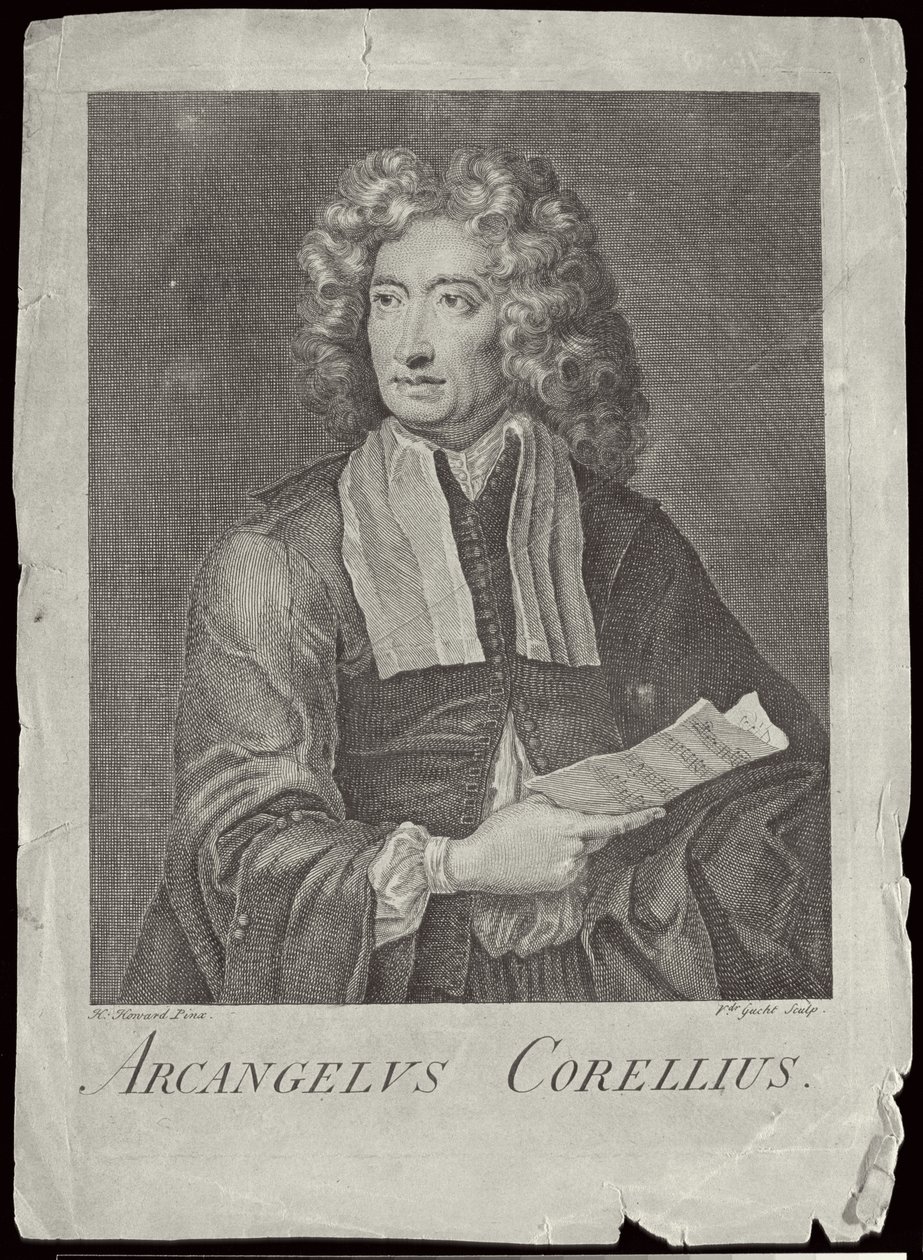 Van der Gucht tarafından kazınmış Arcangelo Corelli (1653-1713) by H. Howard