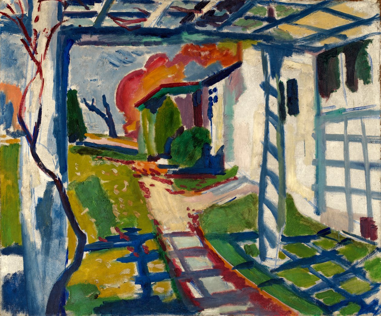 Üzüm Arbor, ca. 1915. by H Lyman Sayen