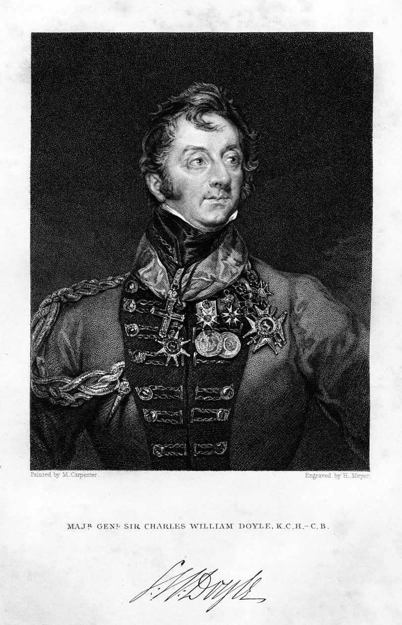 Sir Charles Hastings Doyle 1804-1883, İngiliz askeri, 1837. by H. Mayer