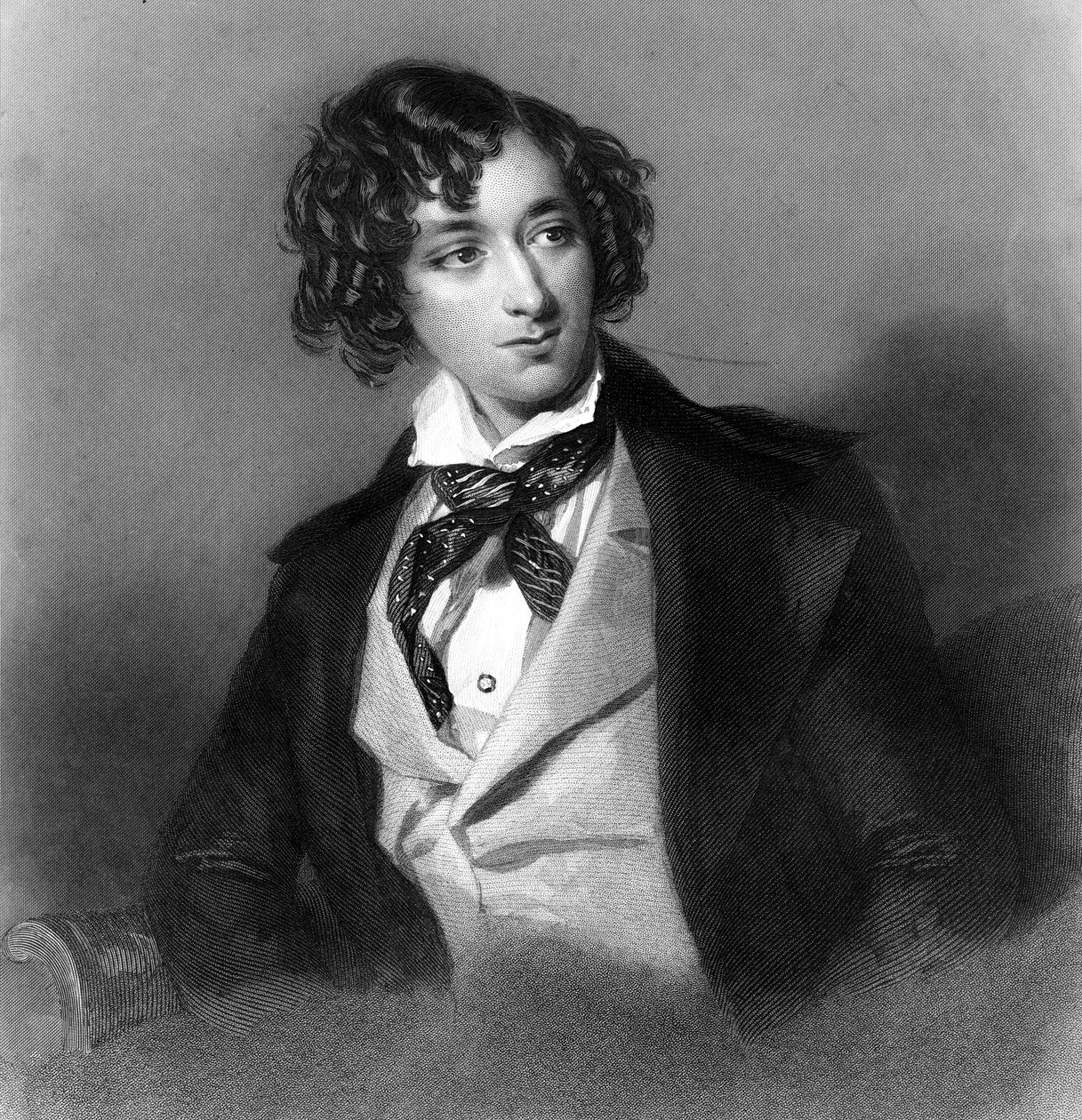 Benjamin Disraeli, 19. yüzyıl İngiliz Muhafazakar devlet adamı ve yazarı. by H. Robinson