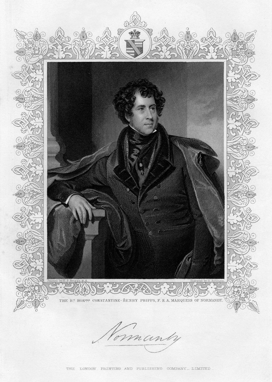 Konstantin Henry Phipps, Normandiya Marki, 19. yüzyıl by H. Robinson