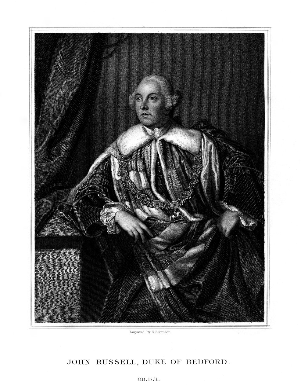 John Russell, 4. Bedford Dükü, İngiliz devlet adamı, 1832. by H. Robinson