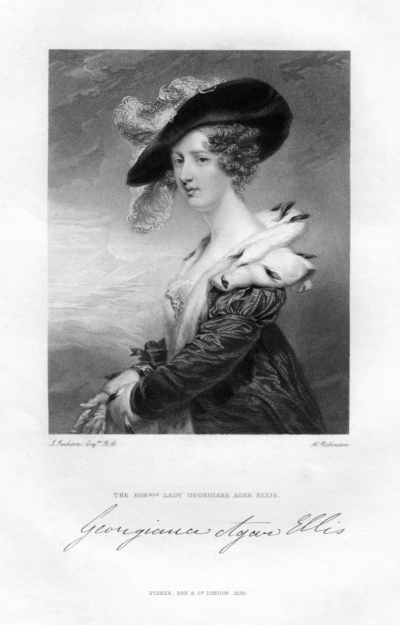 Leydi Georgina Agar-Ellis, 19. yüzyıl. by H. Robinson