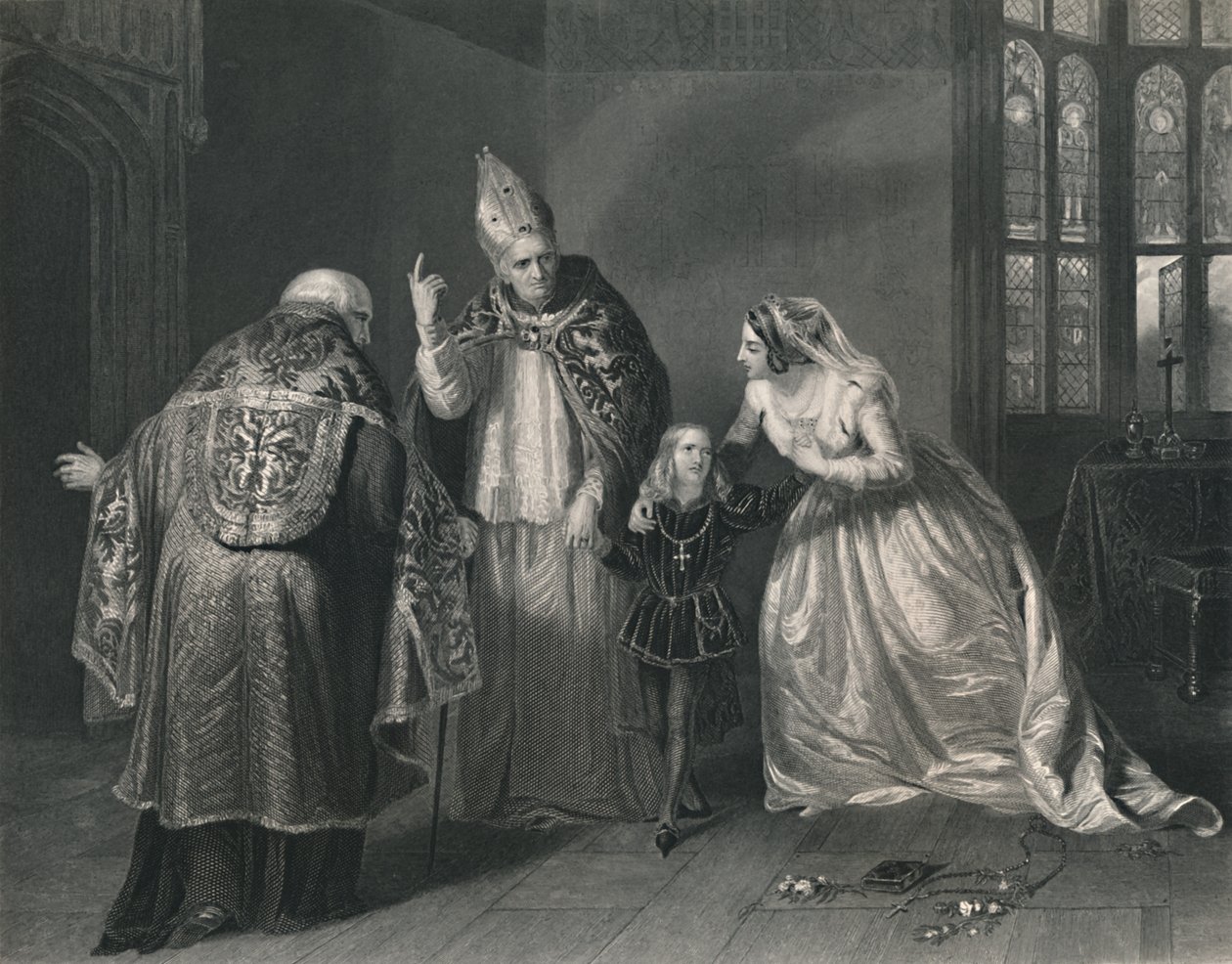 Kraliçe Elizabeth ve York Dükü. Kral III. Richard, c1870 by H. Robinson
