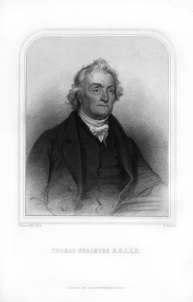 Thomas Chalmers, İskoç ilahi, 1870. by H. Robinson