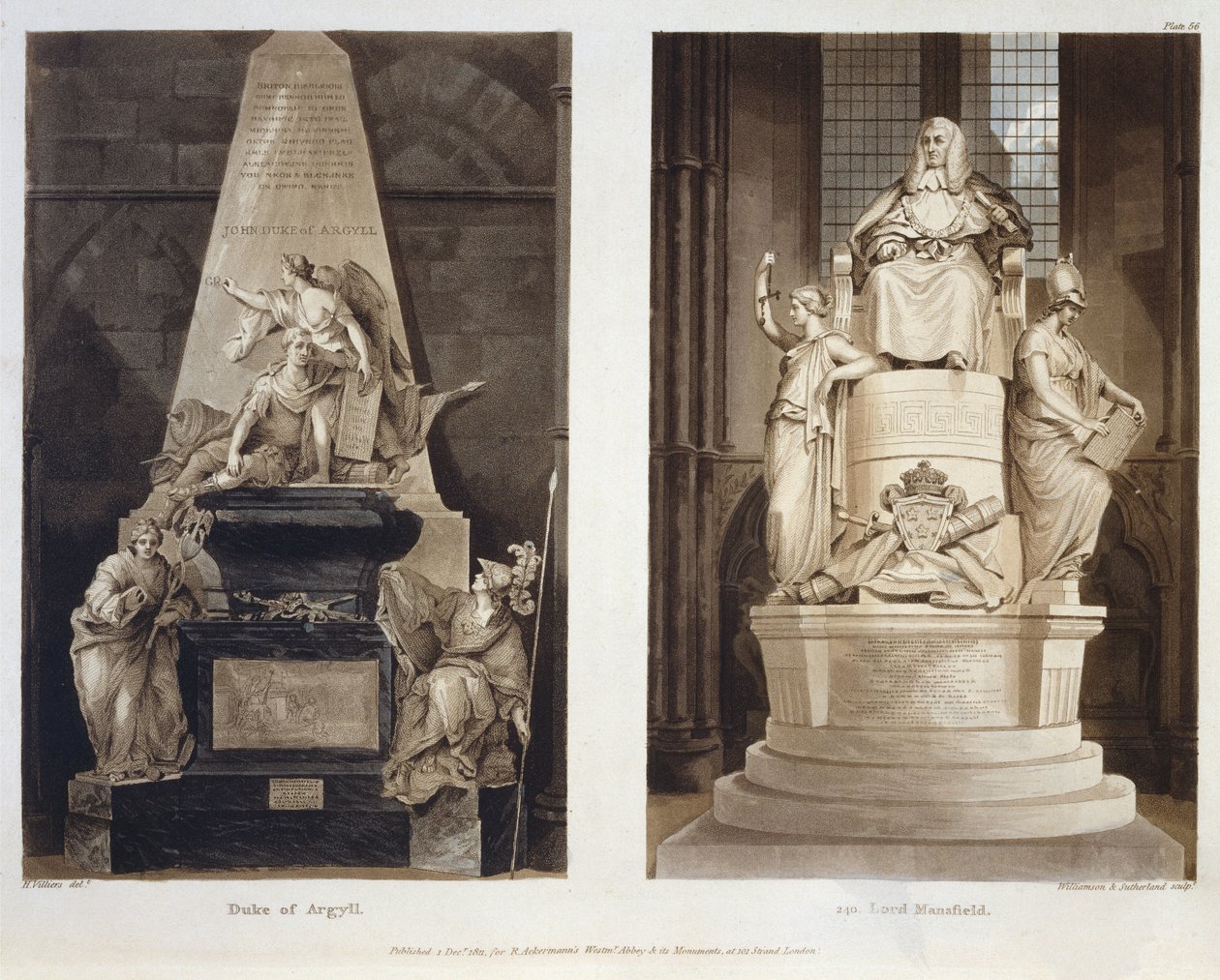 Argyll Dükü ve Lord Mansfield Mezarları, Westminster Abbey