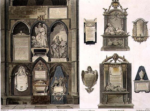 Şairler Köşesinin Batı Yakası, Westminster Abbey