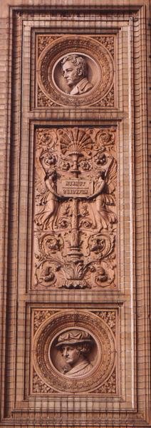 Hamburger Kunsthalle cephesinin detayı (fotoğraf) by H. v. d. Schirrmacher G. T. and Erbe A. Hude