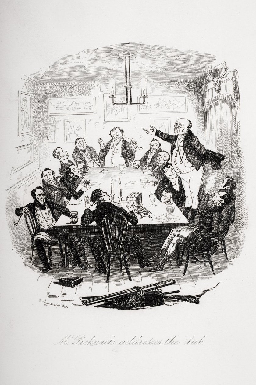 Bay Pickwick kulübe hitap ediyor, Charles Dickens