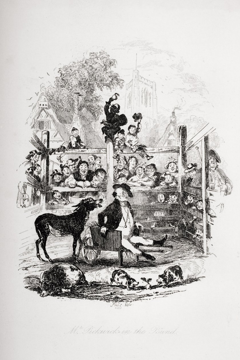 Bay Pickwick sterlin içinde, Charles Dickens (1812-70) tarafından 1837