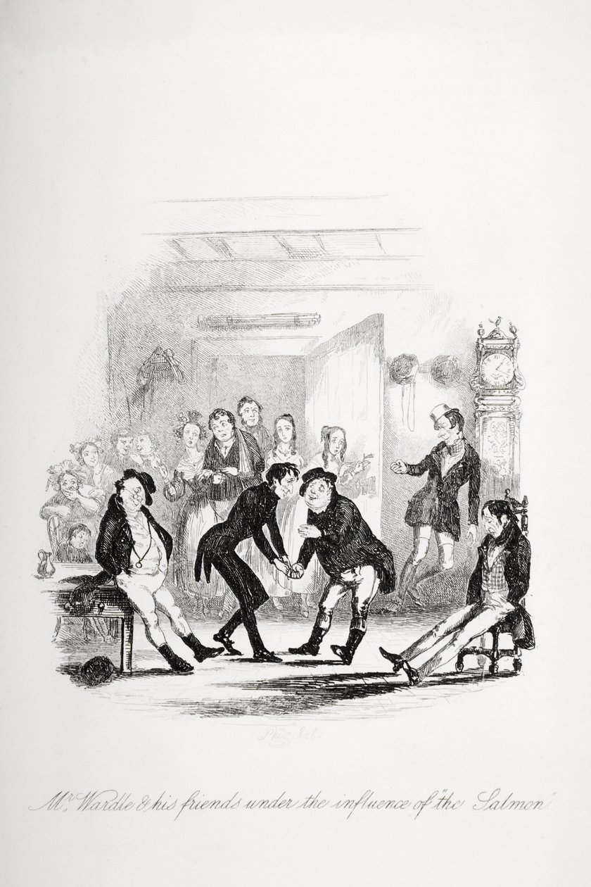 Bay Wardle ve arkadaşları somonun etkisi altında, Charles Dickens