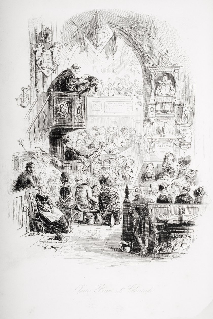 Kilisedeki sıramız, Charles Dickens (1812-70) tarafından ilk kez 1850