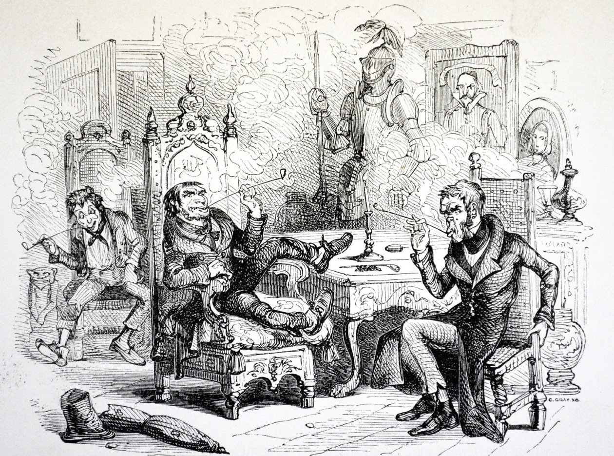 Eski Merak Dükkanı, 1841 by Hablot Knight Browne