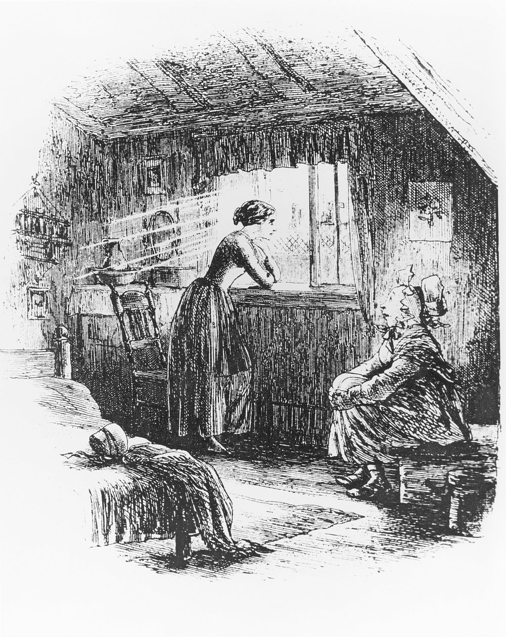Prensesin Öyküsü, 'Little Dorrit' için illüstrasyon by Hablot Knight Browne