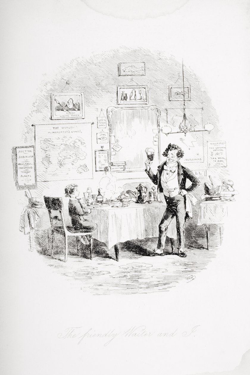 Güleryüzlü garson ve ben, Charles Dickens