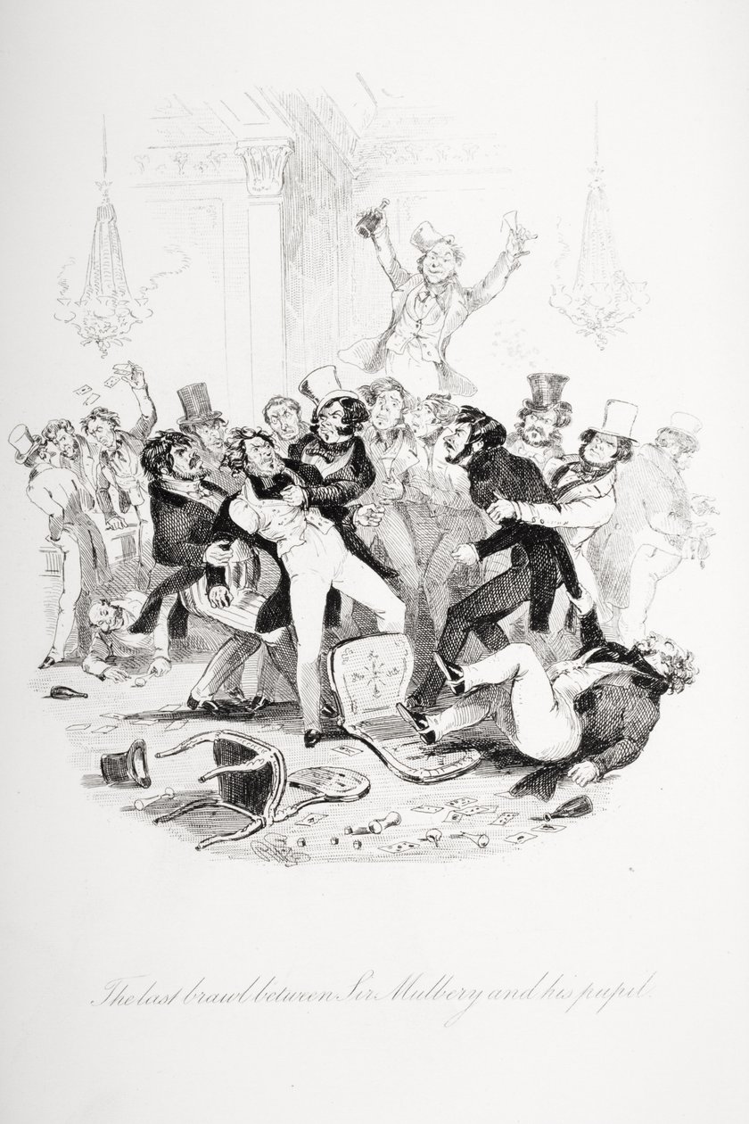 Sir Mulberry ve öğrencisi arasındaki son kavga, Charles Dickens