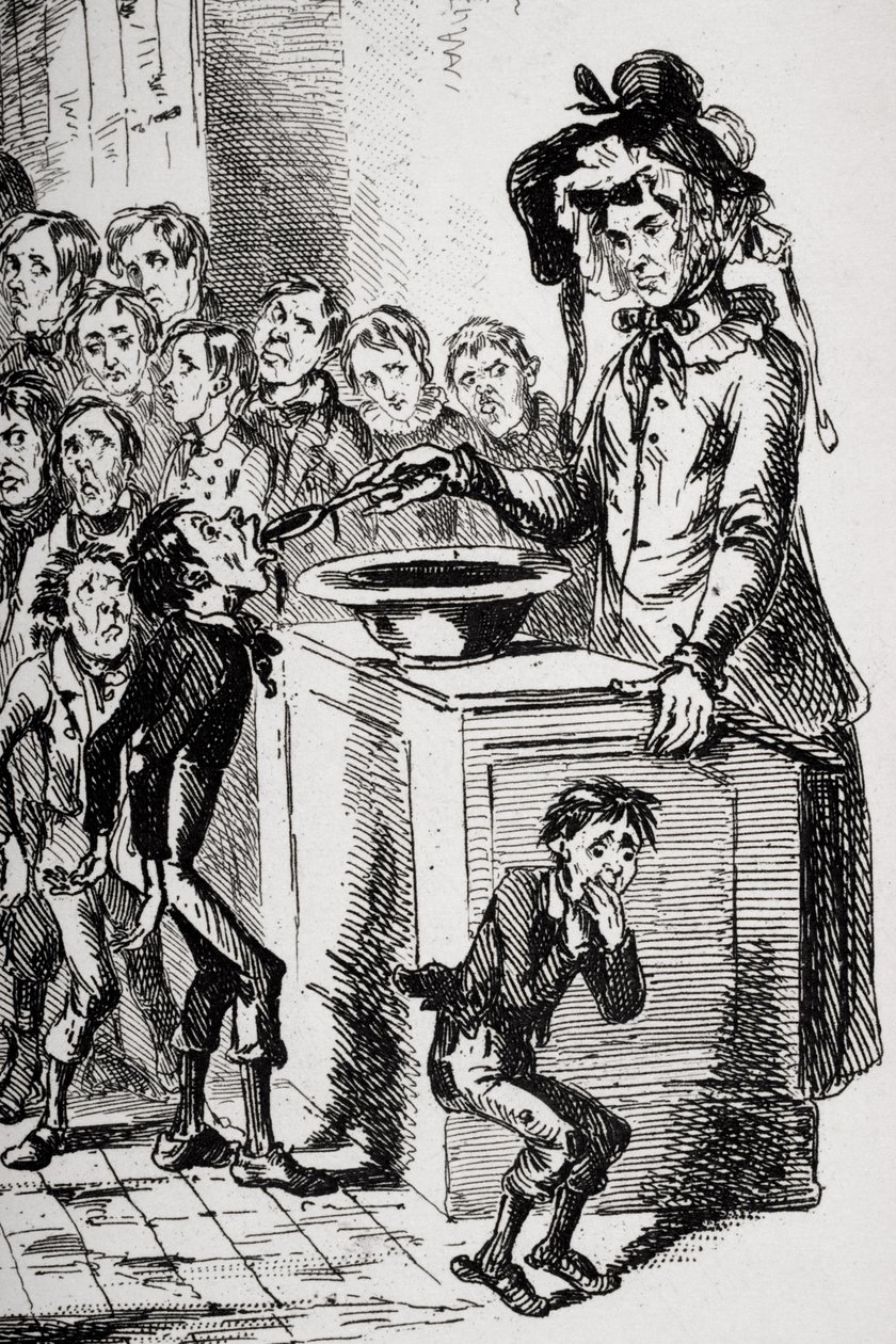 Charles Dickens'ın Nicholas Nickleby için İlüstrasyon by Hablot Knight (1815 92) Browne