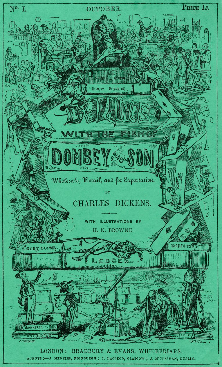 Charles Dickens - Dombey ve Oğlu by Hablot Knight Browne